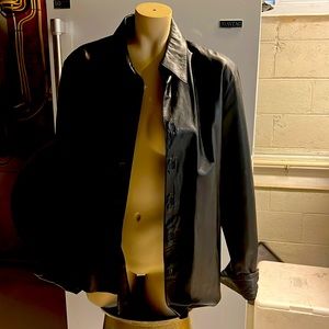 Genuine leather shirt